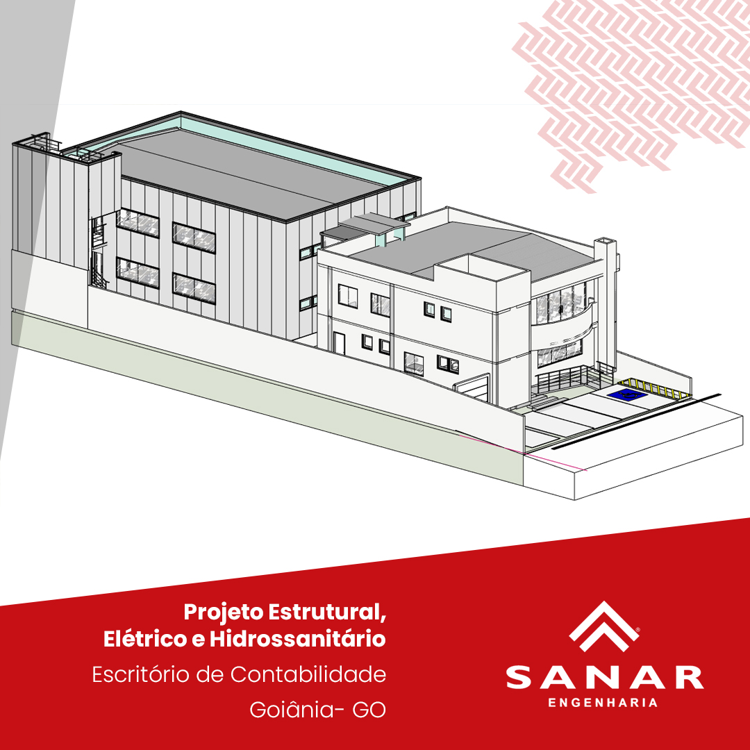Projeto Estrutural, Elétrico e Hidrossanitário - Escritório de Contabilidade em Goiânia