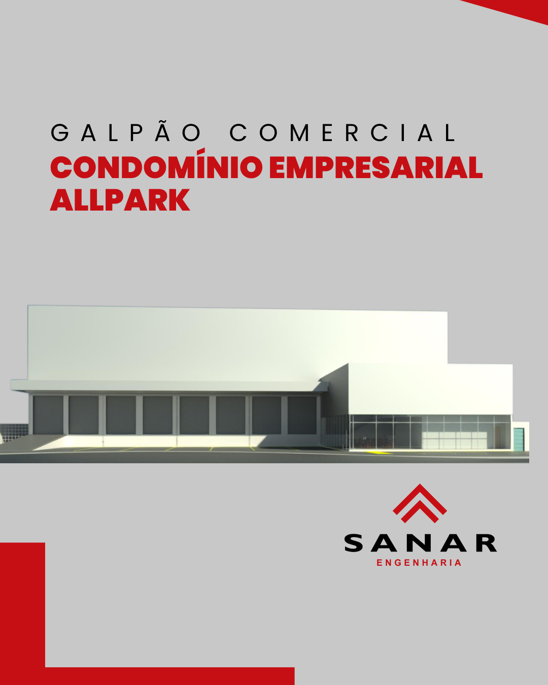 Galpão comercial localizado no condomínio empresarial Allpark