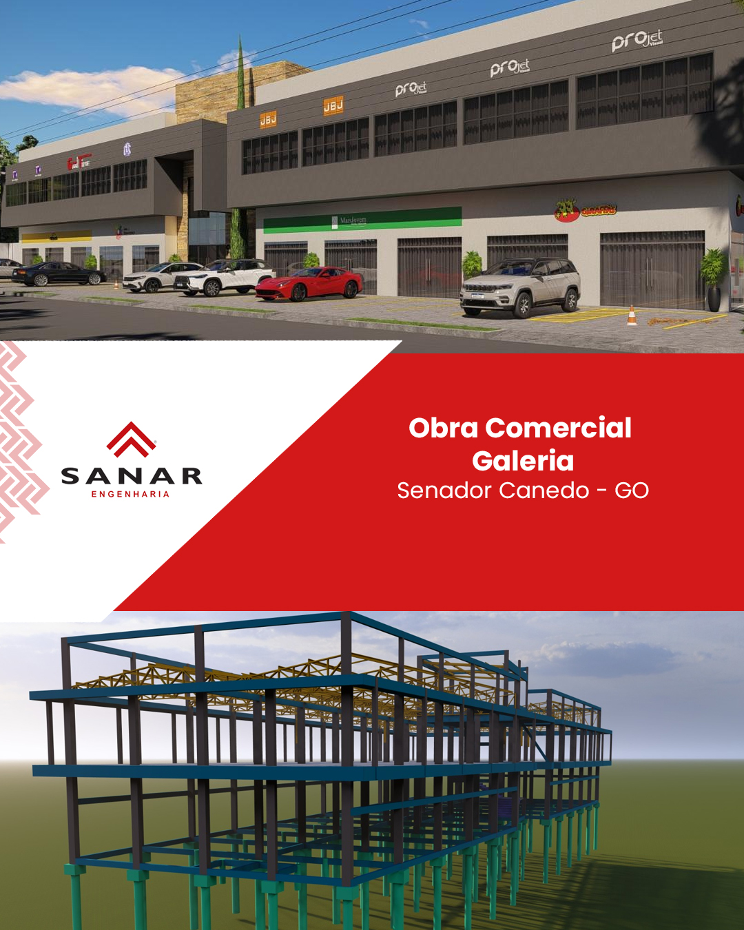 Obra Comercial de Galeria em Senador Canedo