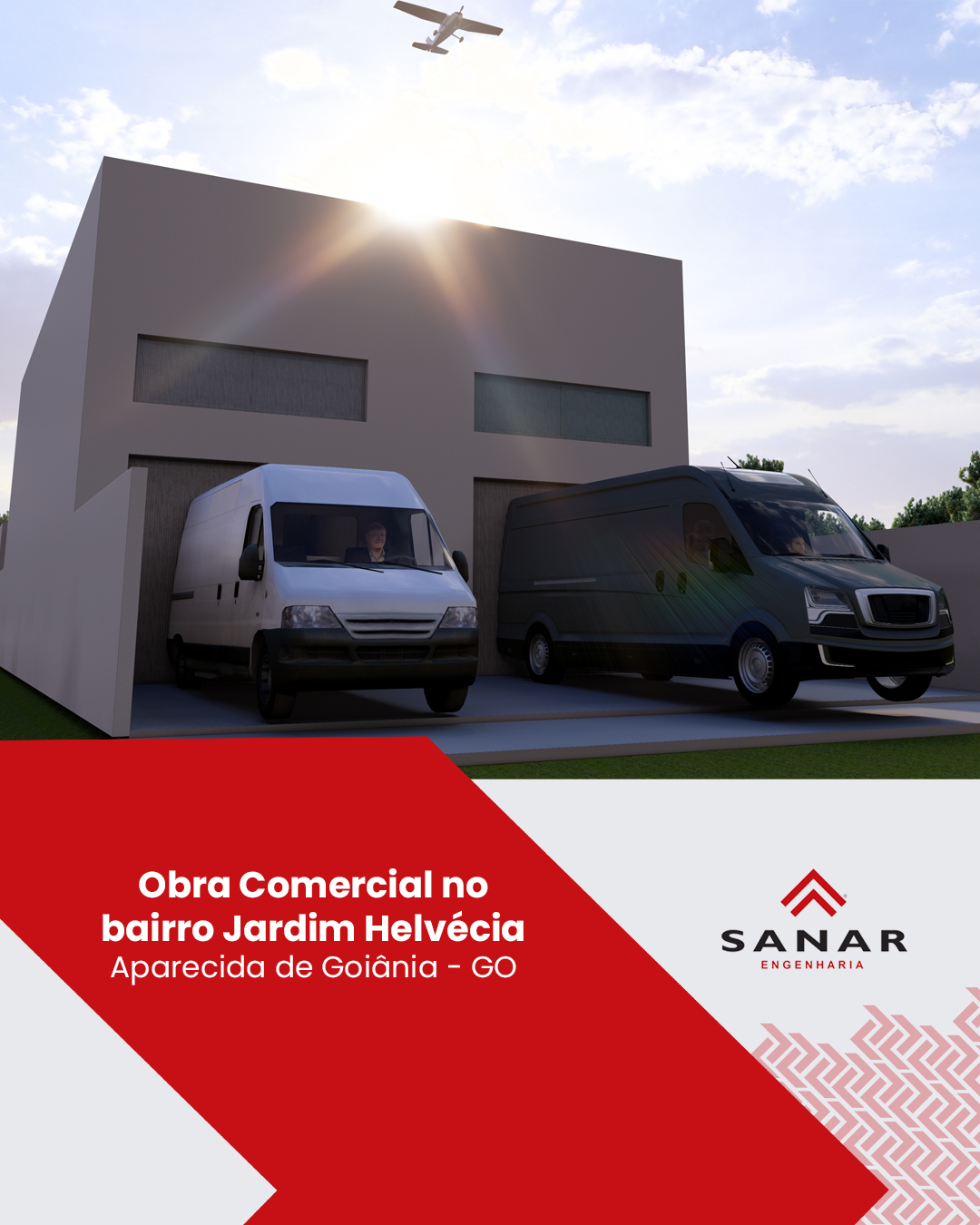 Obra Comercial situada no Setor Jardim Helvécia em Aparecida de Goiânia